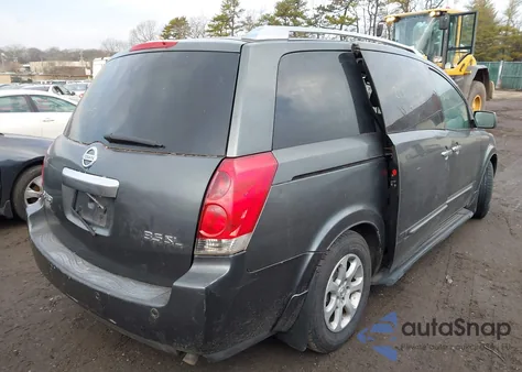2007 Nissan Quest 3.5 Sl z USA, uszkodzony, nr VIN 5N1BV28U97N107182